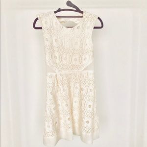 Cream coloured Kimchi Blue mini dress